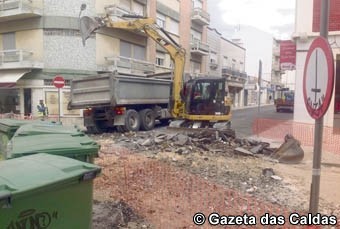 Obras condicionam centro da cidade