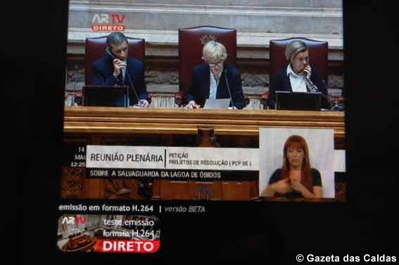 Lagoa de Óbidos na Assembleia da República