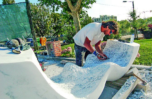 Simpósio das Caldas: 40 toneladas de pedra para cinco escultores