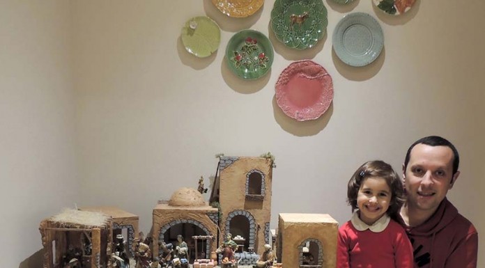 Francisco Andrade e a filha