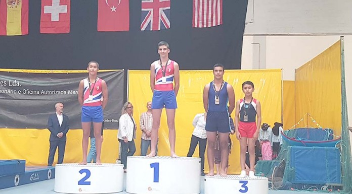 Henrique Nascimento do Acrotramp Clube das Caldas classifica-se em terceiro lugar na Scalabis Cup Gazeta das Caldas