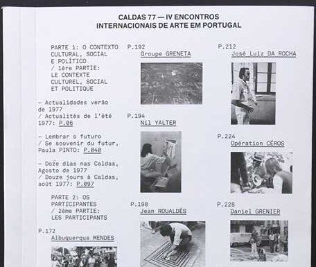 Livro sobre Encontros de Arte em 1977 à venda na Gazeta das Caldas