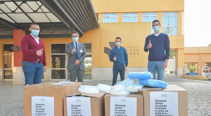 Árbitros oferecem equipamento de proteção ao Centro Hospitalar de Leiria