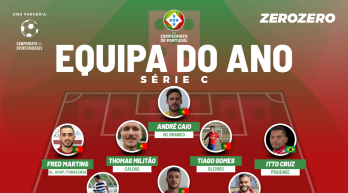 Thomas Militão na equipa do ano da Série C do Campeonato de Portugal