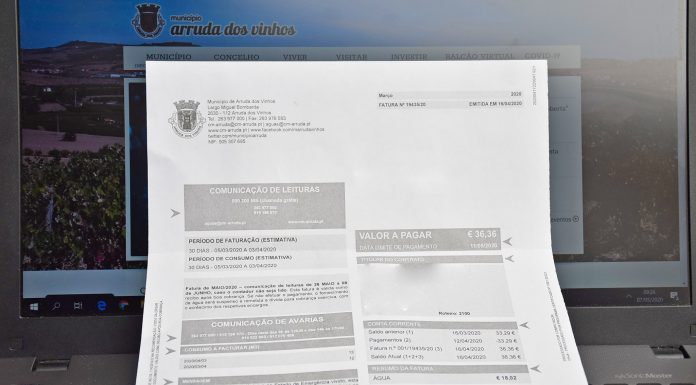 Arruda dos Vinhos esclarece isenção nas facturas da água