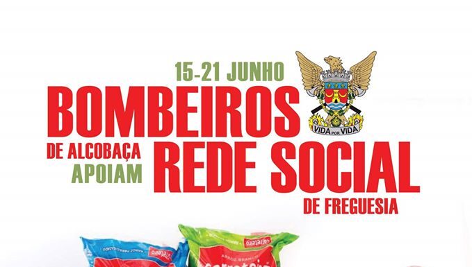 Bombeiros de Alcobaça participam em recolha de alimentos para famílias carenciadas