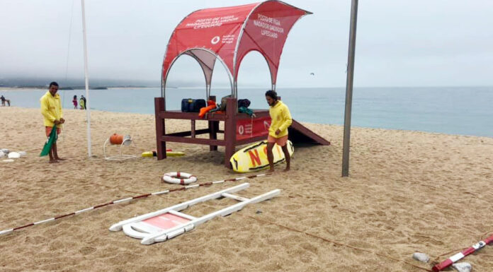 Postos de praia na Nazaré vandalizados durante a noite