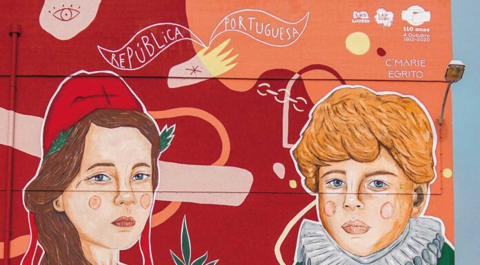 Arte urbana das Caldas feita em escola em Loures