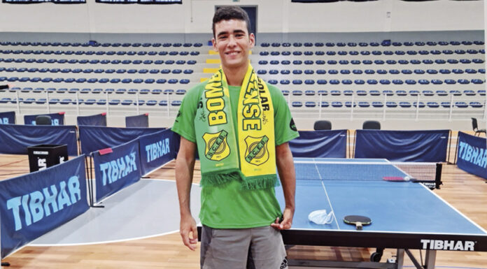 Para ténis de mesa: Mário Bastardo em estágio da Seleção Nacional