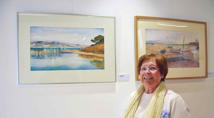 Aguarelas de Ermelinda Lopes no Turismo