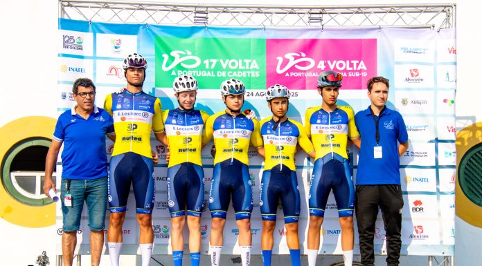 Arranque azarado da Volta a Portugal de cadetes para o Caldas EcoSprint E. Leclerc