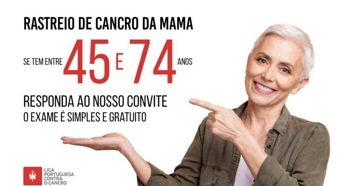 Rastreios gratuitos ao cancro da mama disponíveis nas Caldas da Rainha