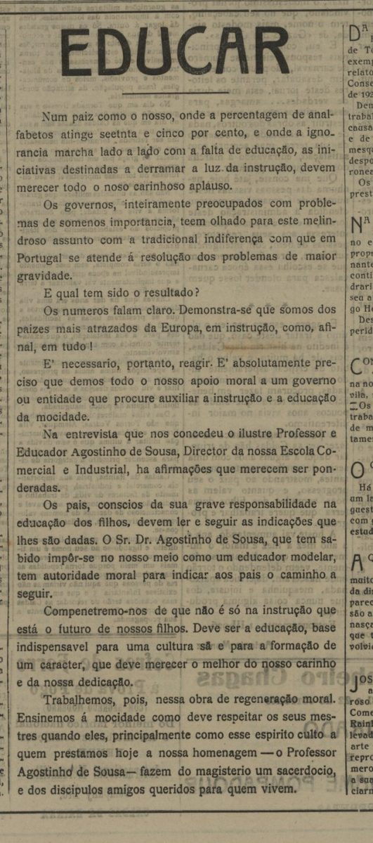 Primeiro dia de aulas nas escolas das Caldas da Rainha há um século