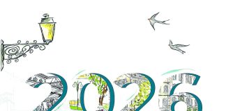 capa 2026 calendário secretária