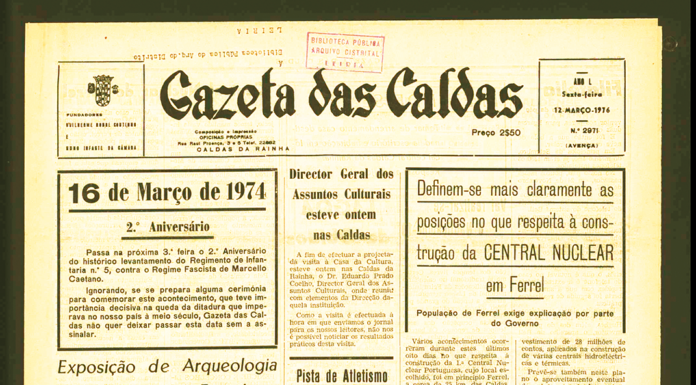 16 de março – um “golpe” que também se fez nas páginas da Gazeta das Caldas